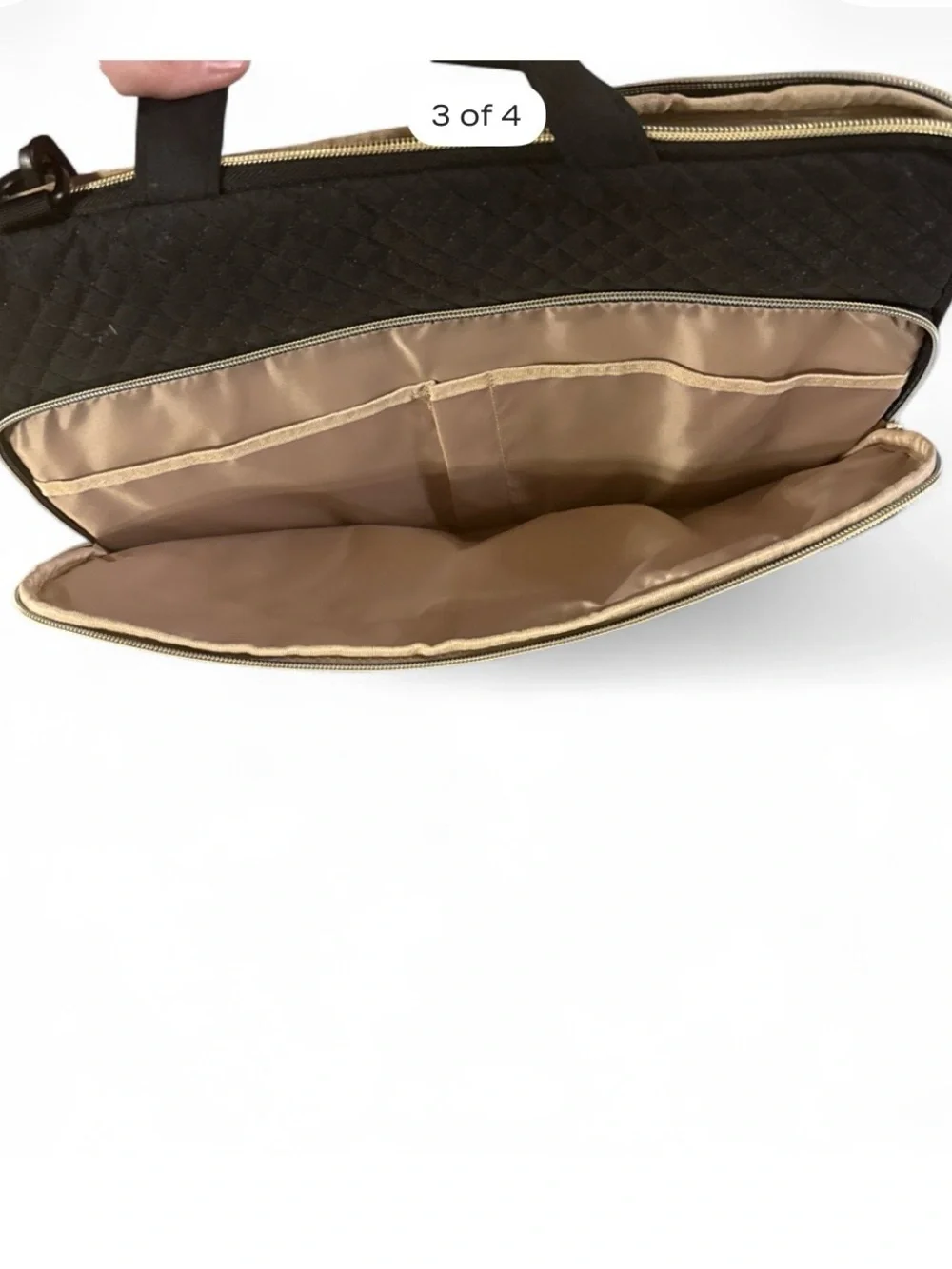 Bagsmart Quilted Black Laptop Bag